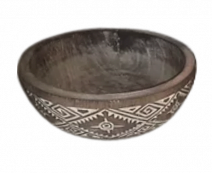 Large Ethnic Antique Bowl - Grand Bol Antique Ethnique
