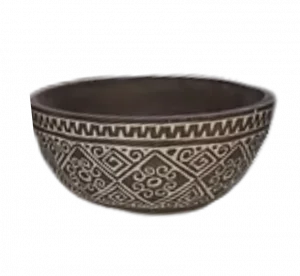 Large Ethnic Antique Bowl - Grand Bol Antique Ethnique