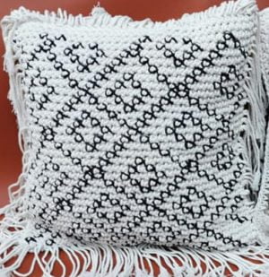 Lombar Macrame Pillow Cover