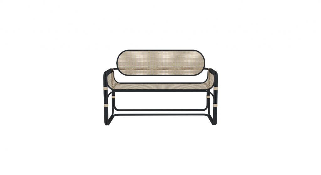 Rotin 2Seat 1 - Avant 120x55x80 cm