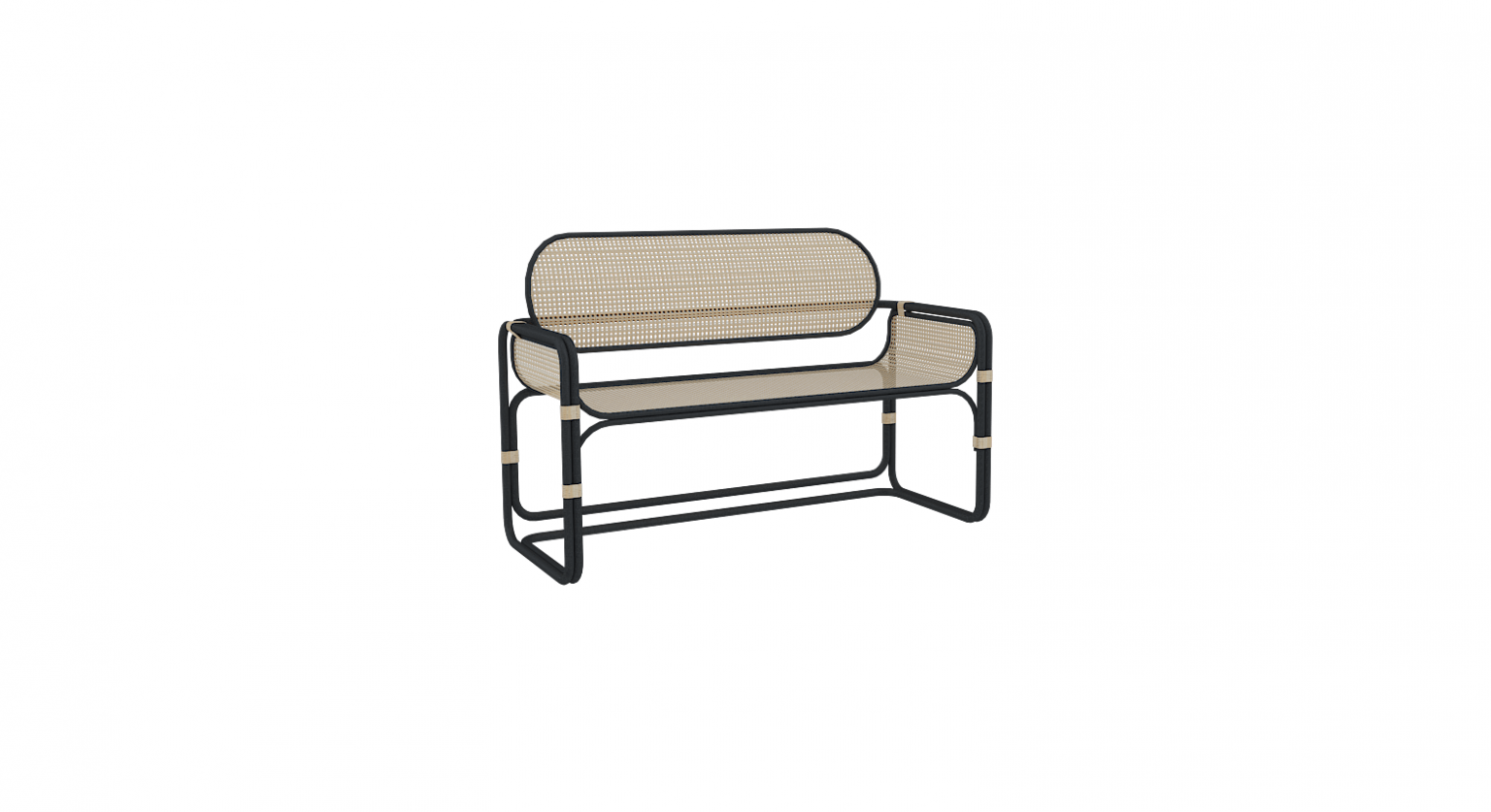 Rotin 2Seat 1 - Perspective 120x55x80 cm
