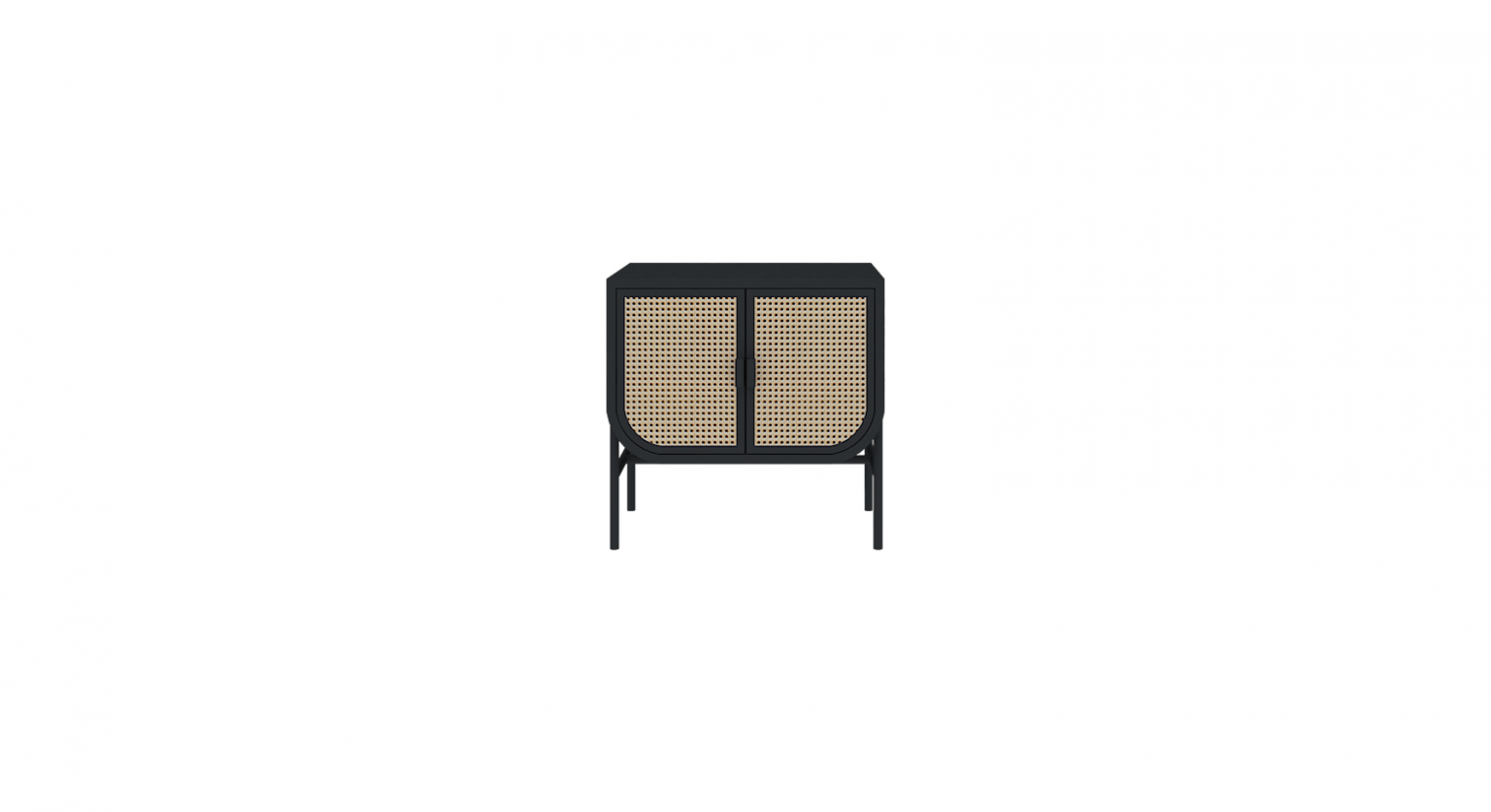Table d'appoint en rotin 1 - Avant 60x45x60 cm