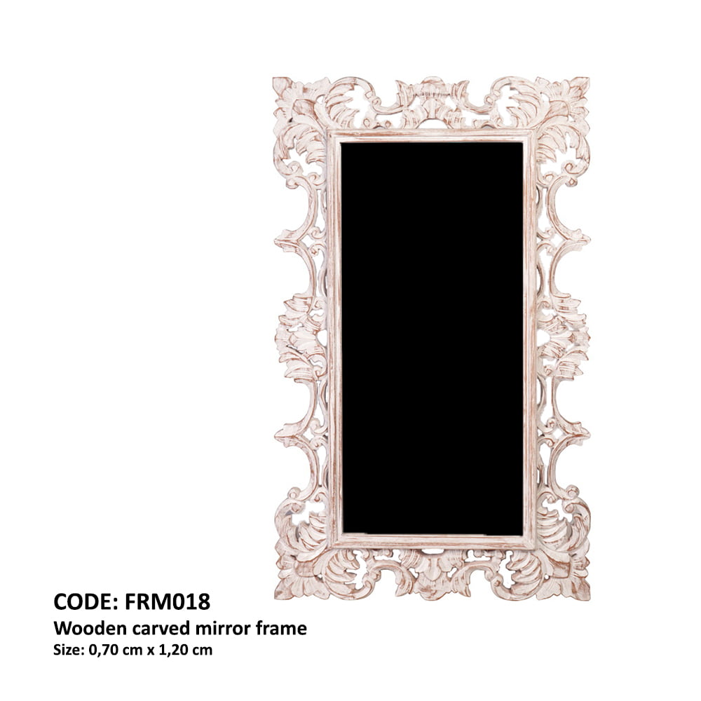 Cadre Miroir En Bois Sculpté - Miroir en bois