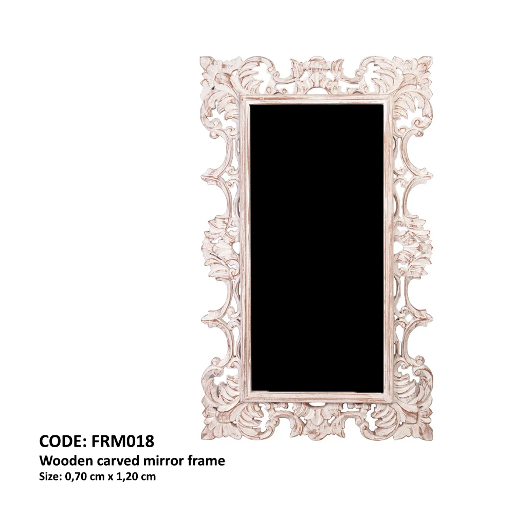 Cadre Miroir En Bois Sculpté - Miroir en bois