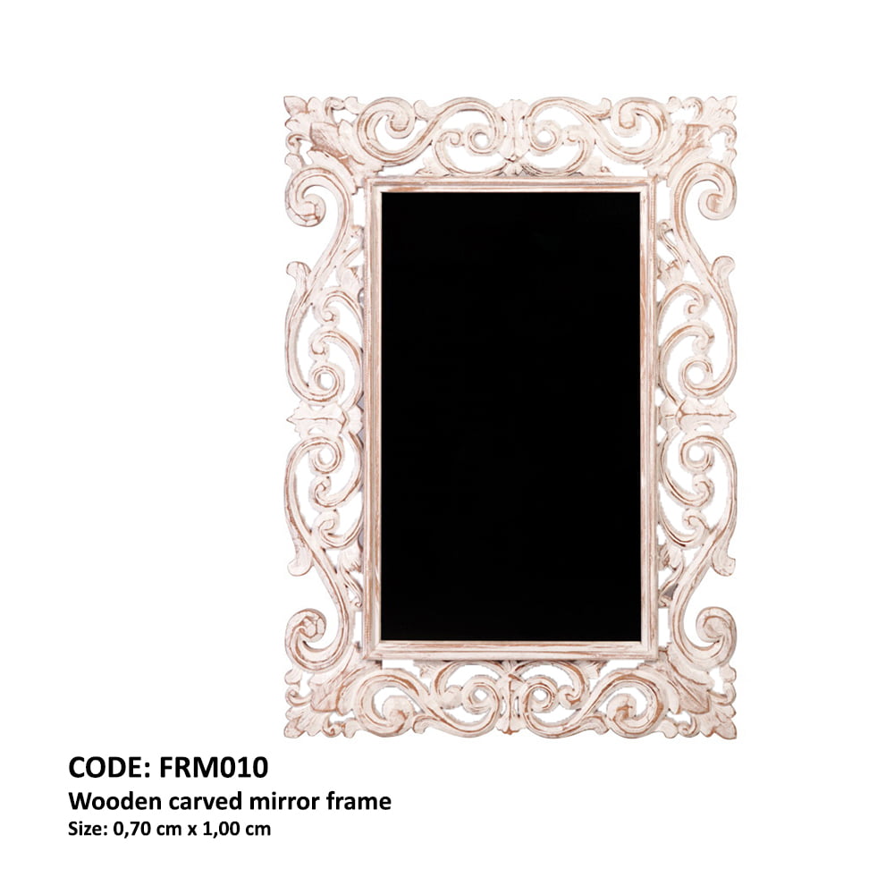 Cadre Miroir En Bois Sculpté - Miroir en bois