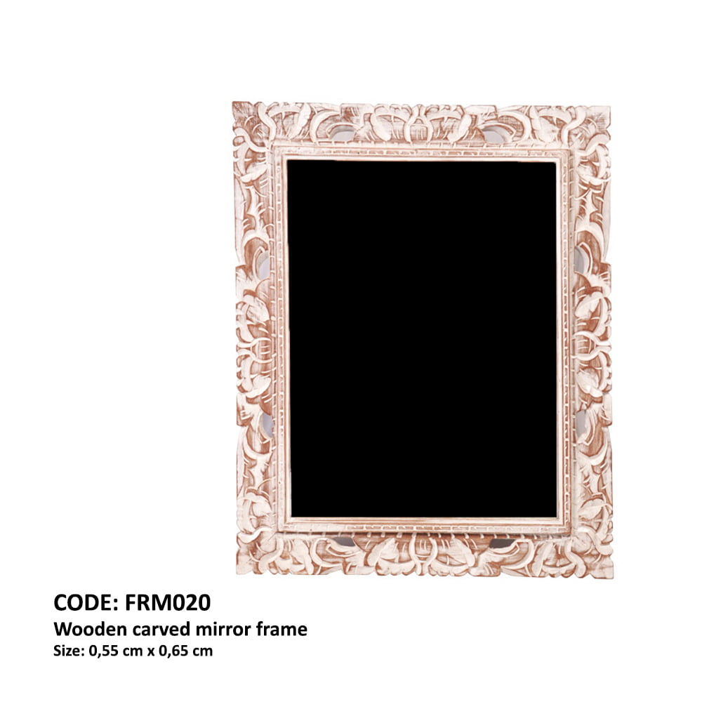 Cadre Miroir En Bois Sculpté - Miroir en bois