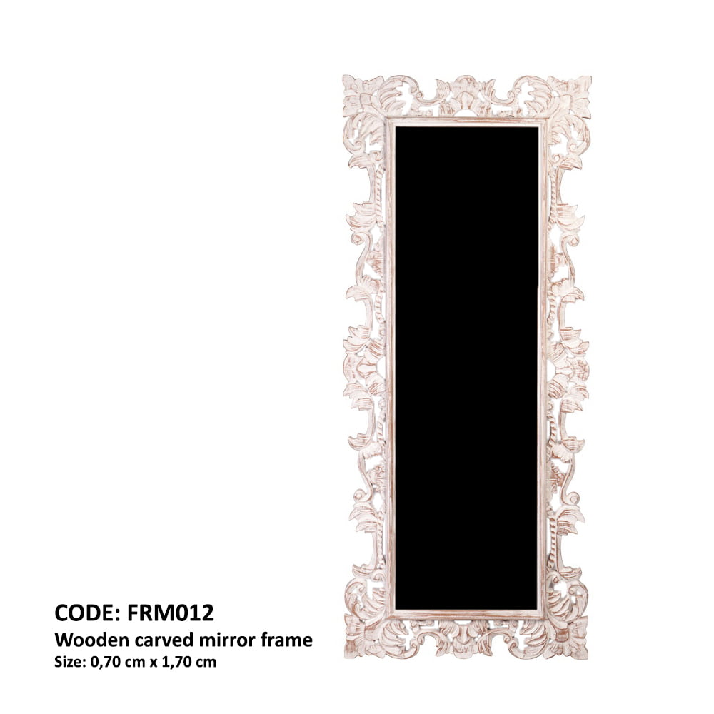 Cadre de miroir sculpté en bois