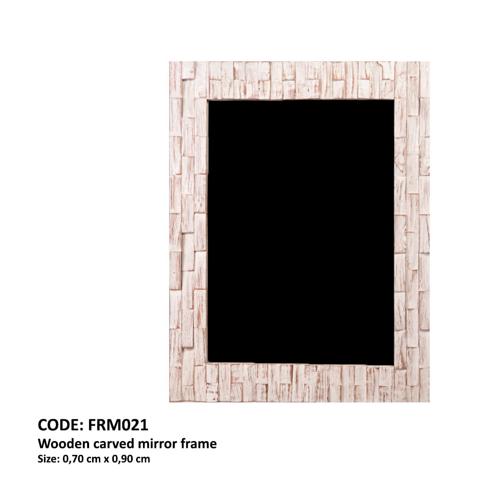 Cadre miroir en bois - Miroir en bois