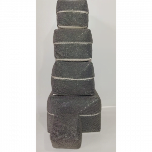 A Set Of 5 Beads Bali Box grey