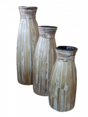 A Set Of 3 Cream Pot
