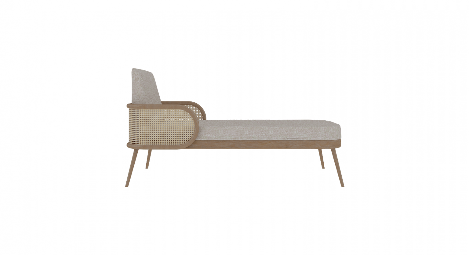 Méridienne B 10 - Côté 70x150x80 cm