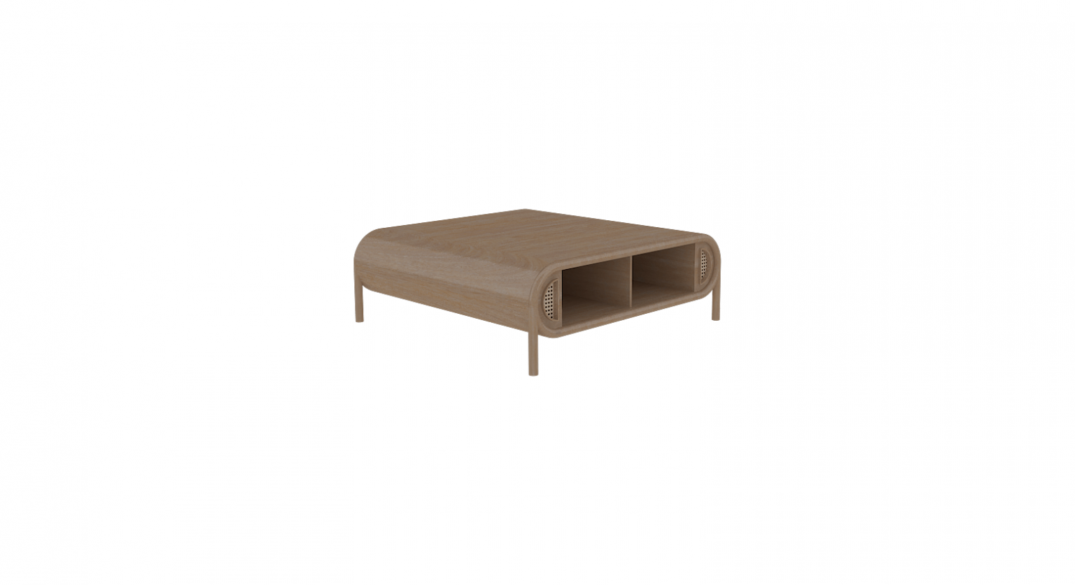 Table basse 10 - Perspective 100x100x35 cm