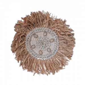 Grass Wall Decor With Sea Shells