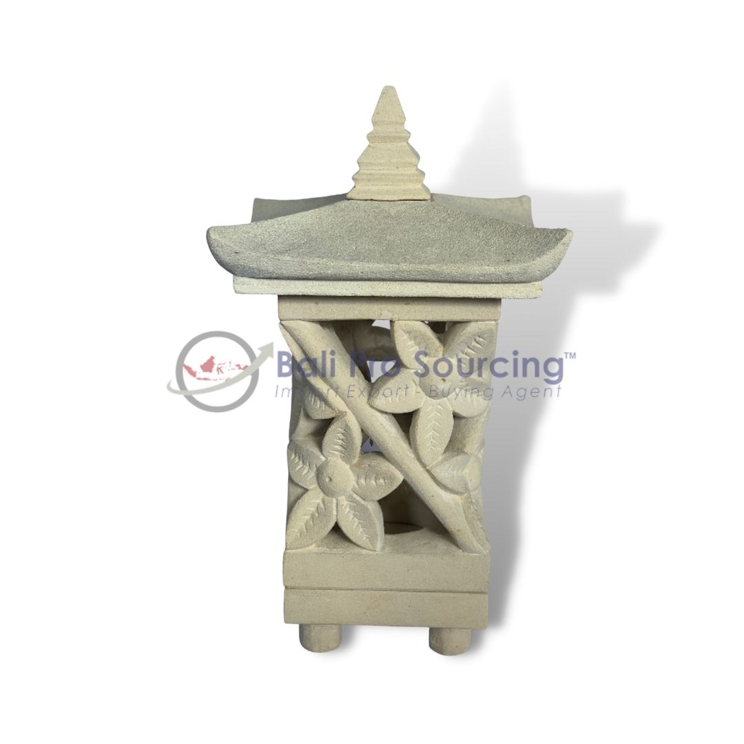 Japanese Lamp Flower Carved
