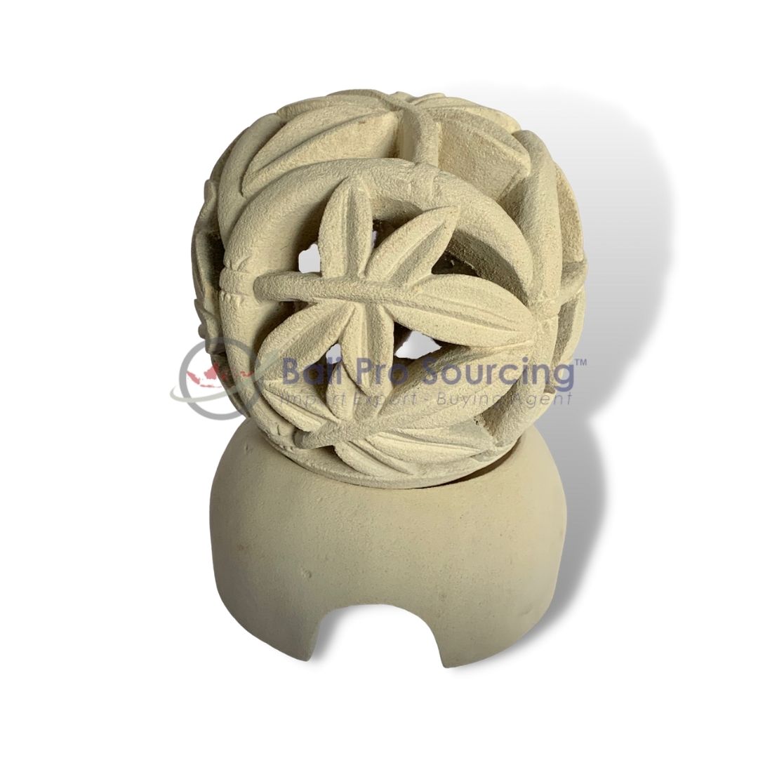 Lumini Bamboo Leaf Carved Garden Light