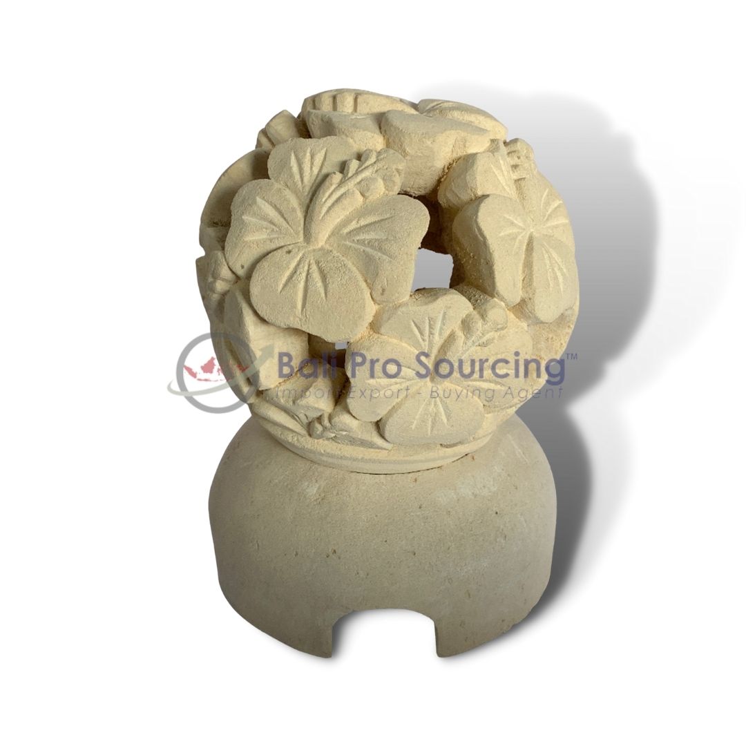 Lumini Hibiscus Carved Garden Light