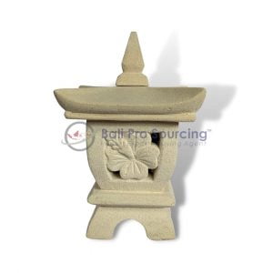 Lumini Lampe Japonaise Hibiscus Sculpté
