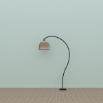 Rattan Standing Lamp