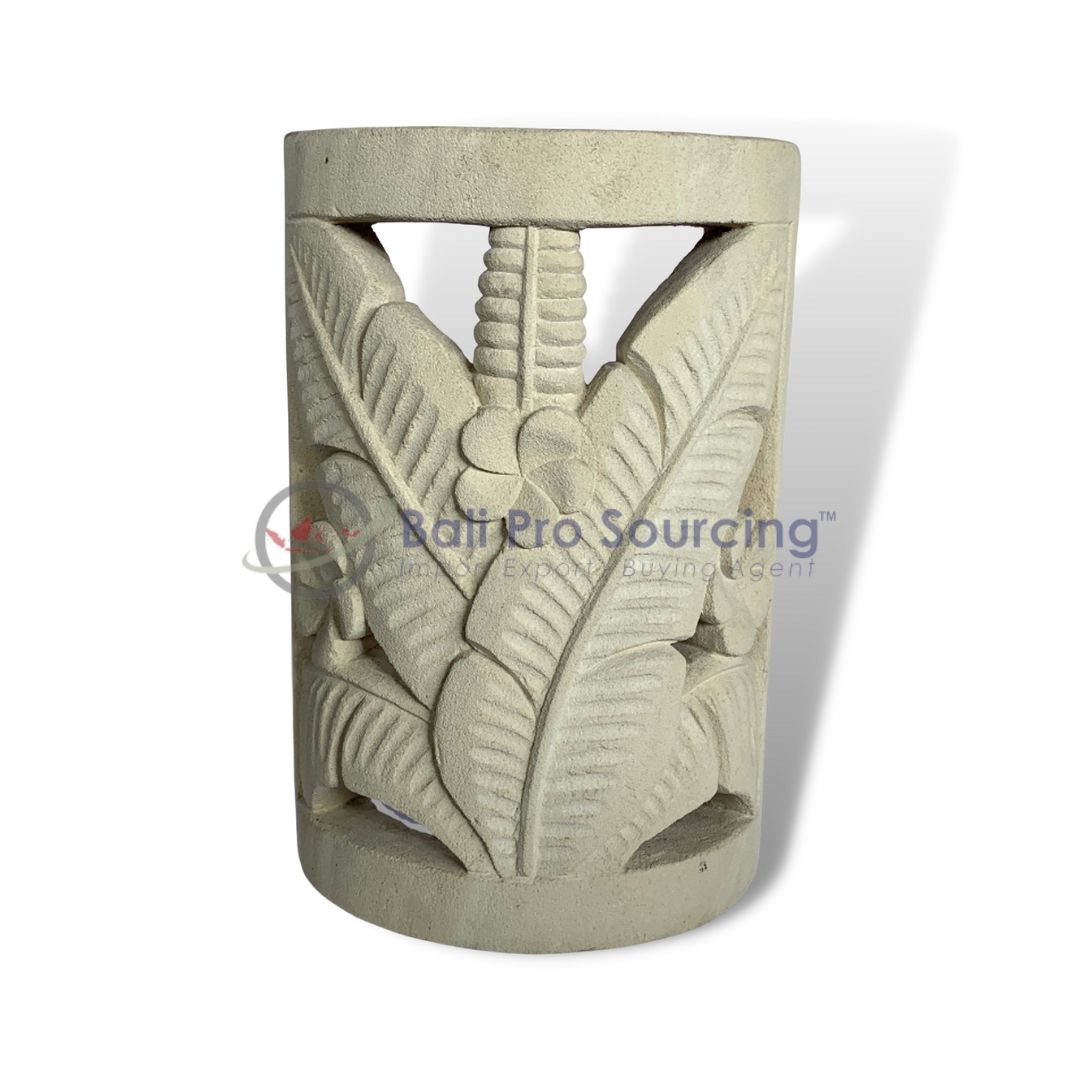 Wall Lamp Tropical Plants Carved