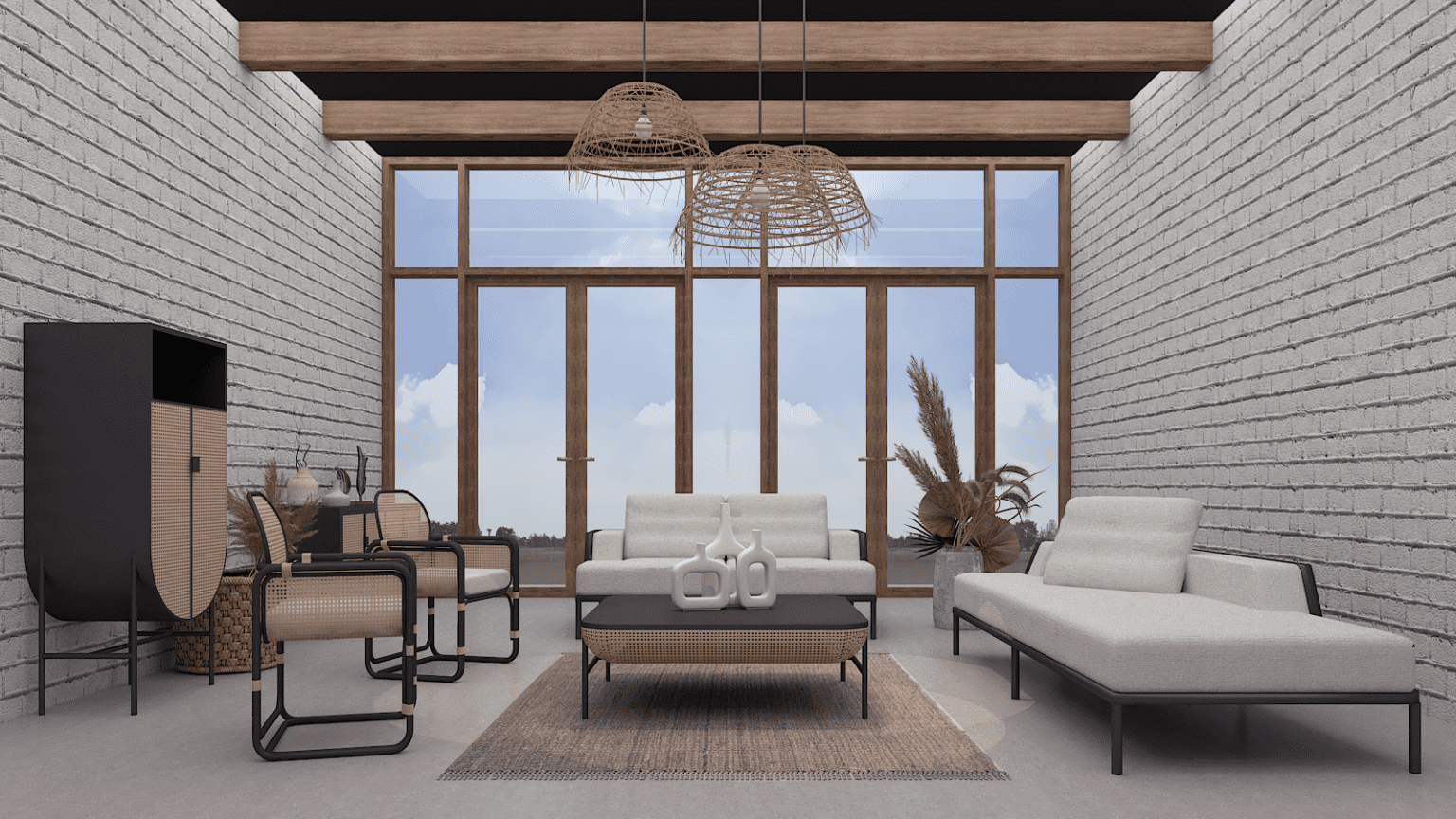 Salon - Meubles en rotin