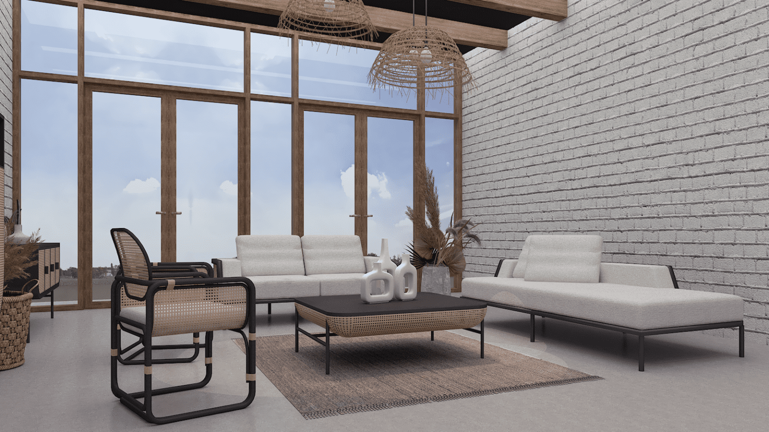Salon - Meubles en rotin