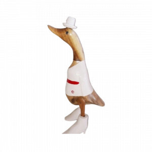 Infirmière canard en bois