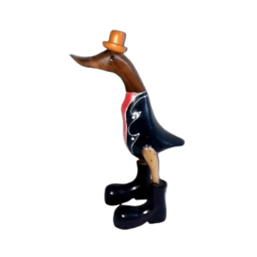 Wooden Duck With Suit