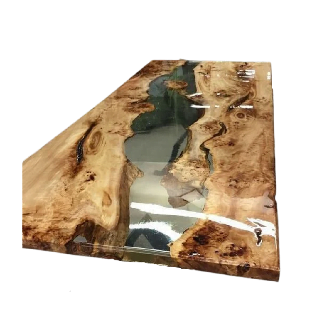 Wooden Resin Table Clear
