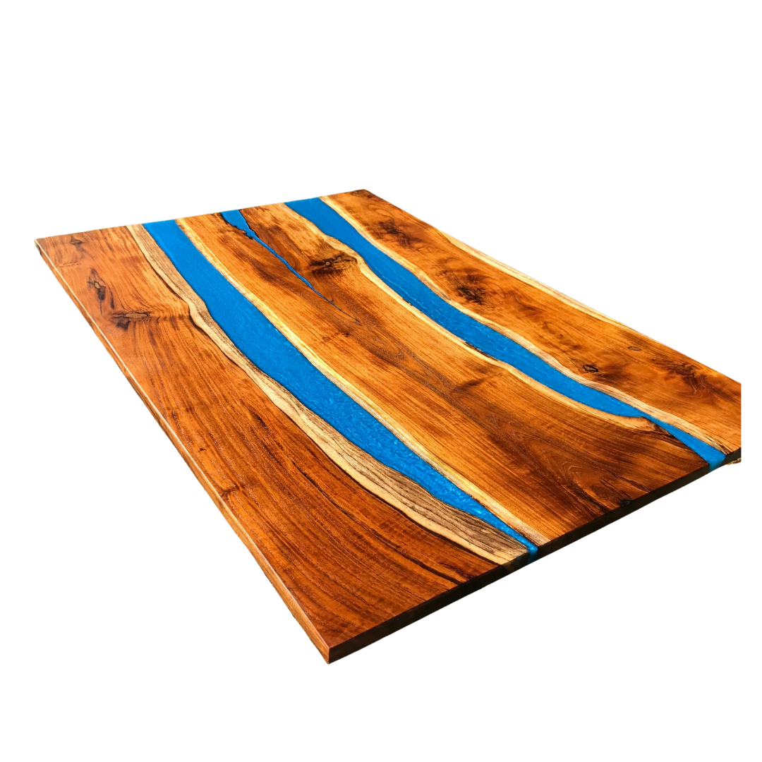 Wooden Resin Table Two Rivers