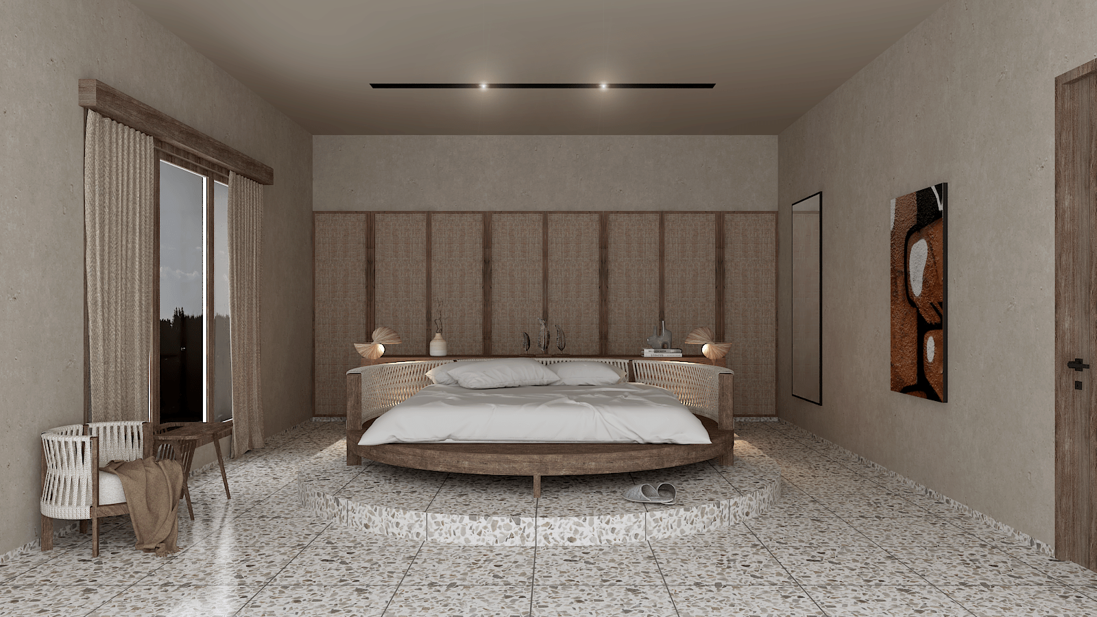 chambre à coucher intérieure