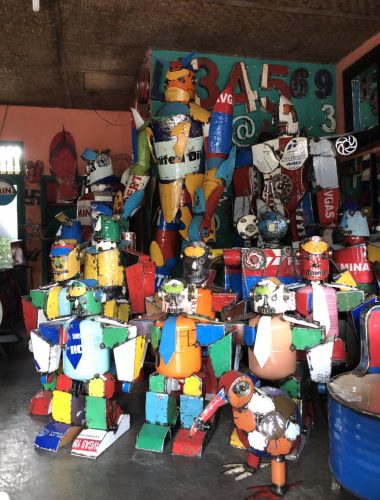 déco métal recyclé bali