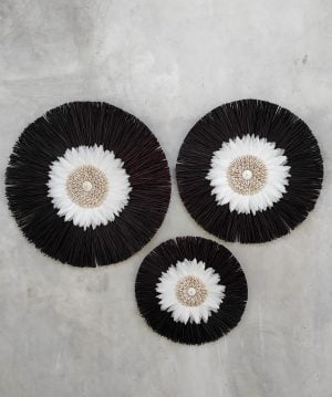 Black Dried Grass With Seashells 2