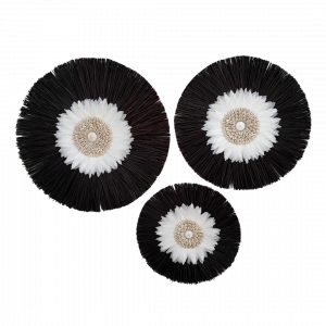 Black Dried Grass With Seashells