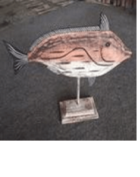 wooden fish decor