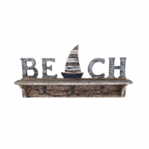 Wooden Beach Sign Decoration