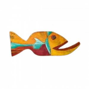 Wooden Deep Sea Fish Decoration