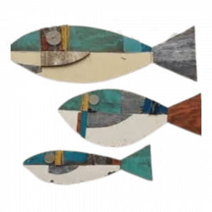 Wooden Fish Decoration 4
