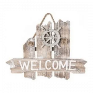 Wooden Sign ''WELCOME''