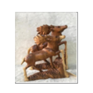 wooden Moose with Sheel Mat