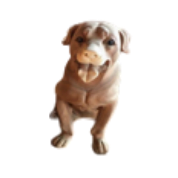 Wooden Sitting Dog Retriver