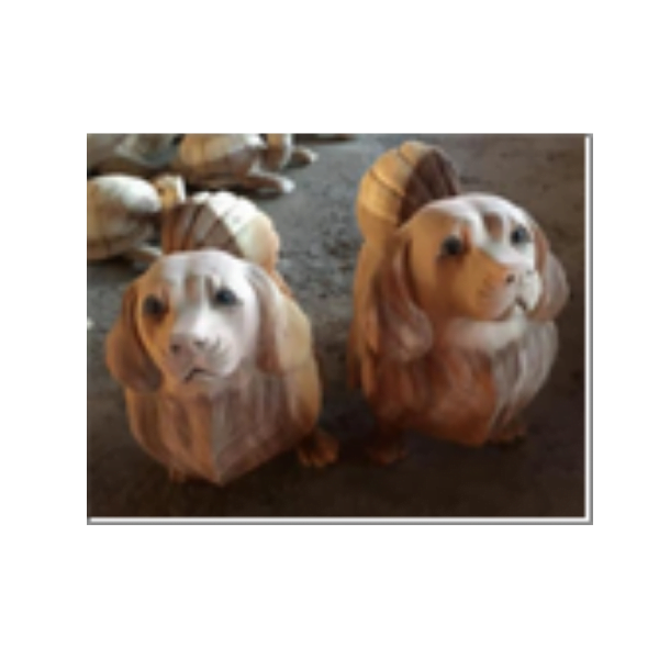 wooden Walking Dog shih tzu