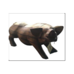 wooden pig