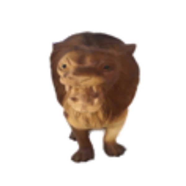 Wooden Sitting Lion