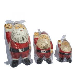 Set of 3 Santa Claus Statue