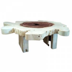 Tamarind wooden coffee table with wooden legs