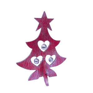 Wooden Christmas Tree with Love Hole