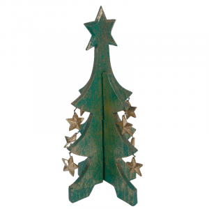 Wooden Christmas Tree with Star