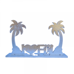 Wooden Tropical Decoration white