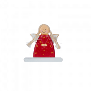 28. Angel With Stand Red