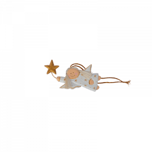 9. Angel Fly With Star Xmas Ornament